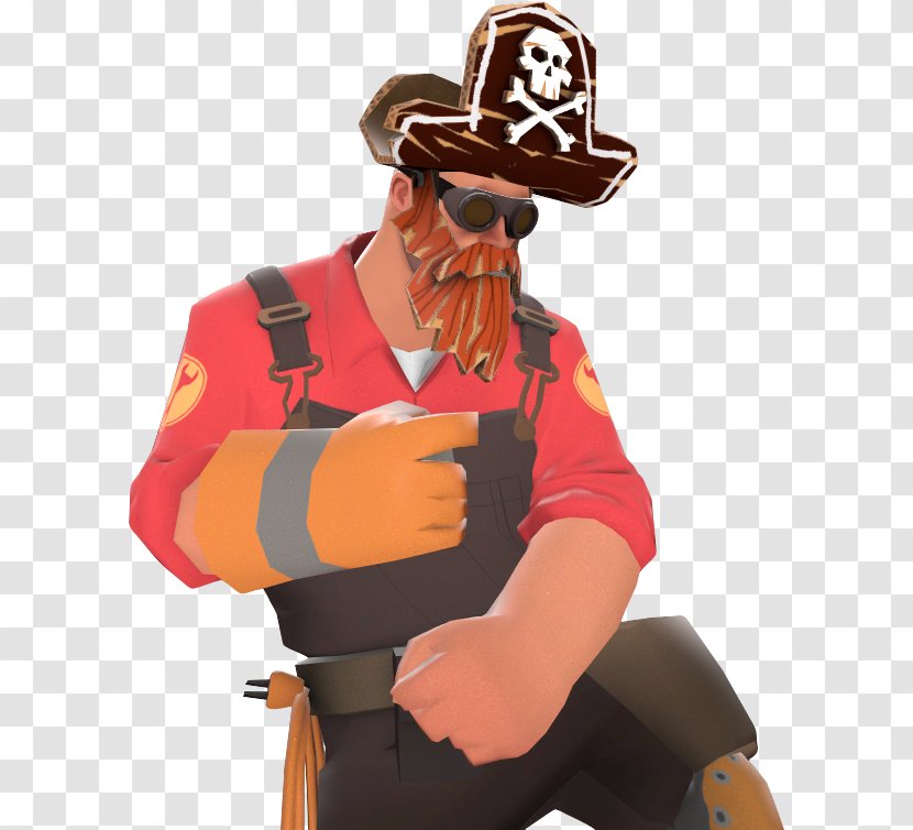 Team Fortress 2 Loadout Captain Cartoon Cowboy Hat - Goggles Transparent PNG