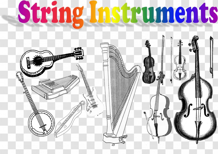 String Instruments Musical Family - Silhouette Transparent PNG