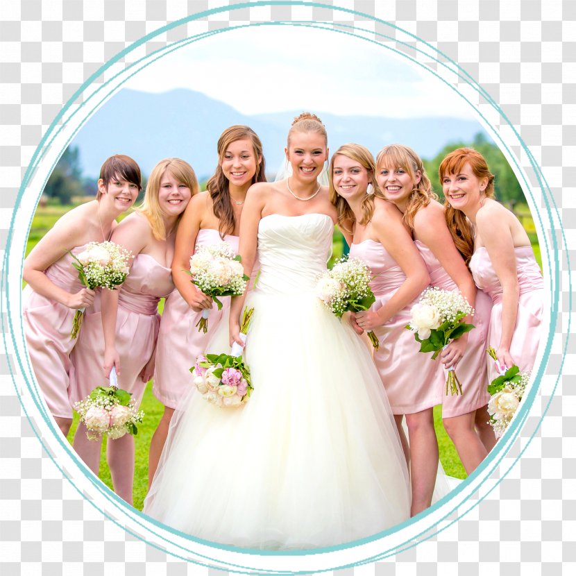 Bridesmaid Wedding Dress Floral Design Cut Flowers - Woman Transparent PNG