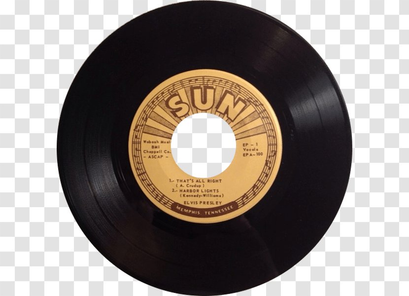 Sun Studio SUN RECORDS Phonograph Record Elvis At Sound Recording And Reproduction - Sessions - ELVIS Transparent PNG