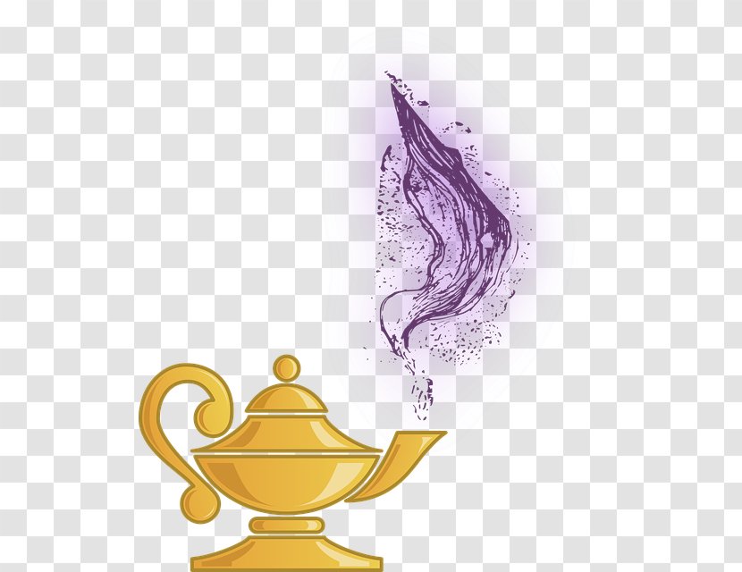 Genie Aladdin Lamp Jinn - Magic Lantern - Aladdin　lamp Transparent PNG