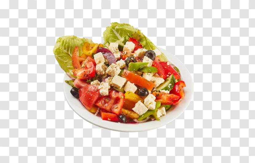 Greek Salad Vegetarian Cuisine Lebanese Israeli Panzanella - Diet Food - Vegetable Transparent PNG