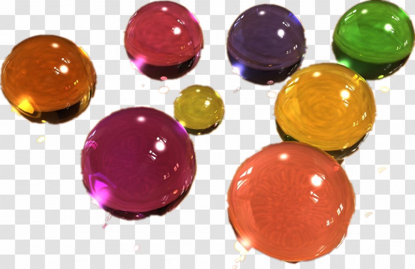 Crystal Ball Marble Glass - Transparency And Translucency - Multicolored Balls Transparent PNG