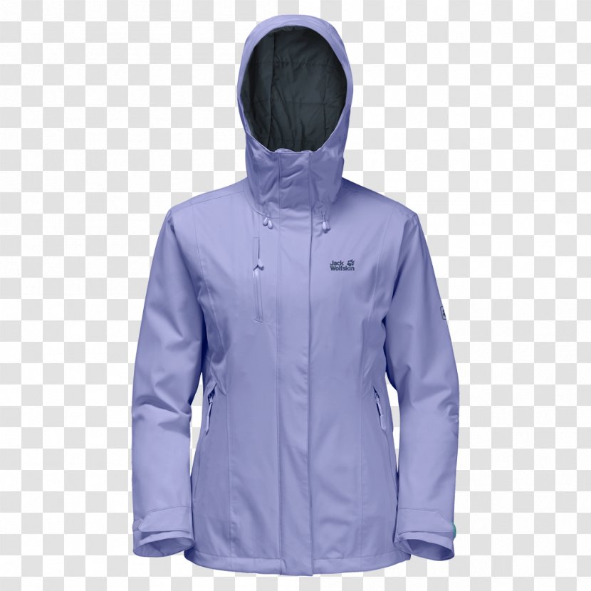 Hoodie Jacket Polar Fleece Clothing Jack Wolfskin - Shirt Transparent PNG
