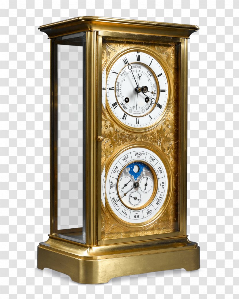 Floor & Grandfather Clocks Antique Mantel Clock Bracket - Barometer Transparent PNG