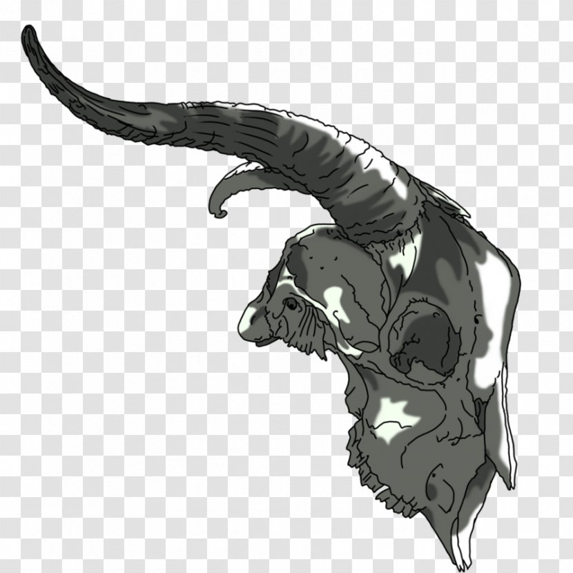Dragon Reptile Drawing Jaw /m/02csf - Goat Skull Transparent PNG