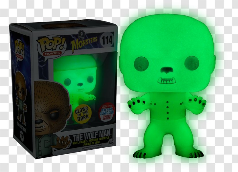 New York Comic Con Funko Action & Toy Figures Universal Monsters - Green Transparent PNG