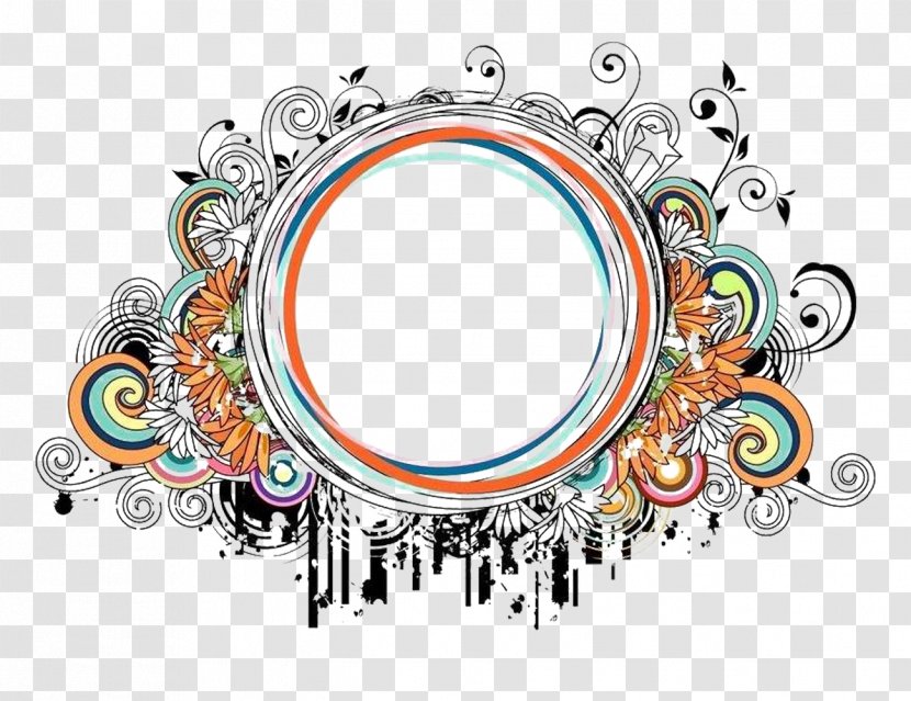 Circle Color Image - Shape - Cool Borders Transparent PNG