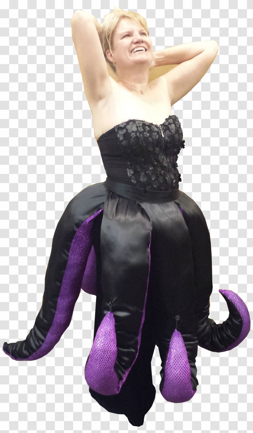 Ursula Costume Cruella De Vil Sea Witch Witchcraft - Purple Transparent PNG