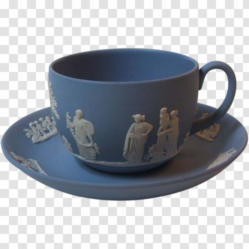 Coffee Cup Saucer Mug Cobalt Blue Transparent PNG