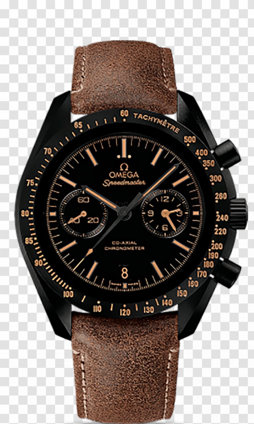 OMEGA Speedmaster Moonwatch Co-Axial Chronograph Omega SA Coaxial Escapement - Brown - Watch Transparent PNG
