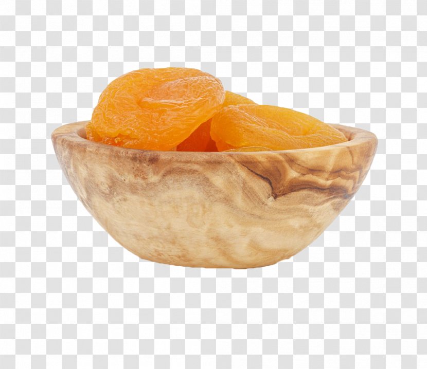 Armenian Food Vegetarian Cuisine Apricot Dried Fruit - A Wooden Bowl Of Apricots Transparent PNG