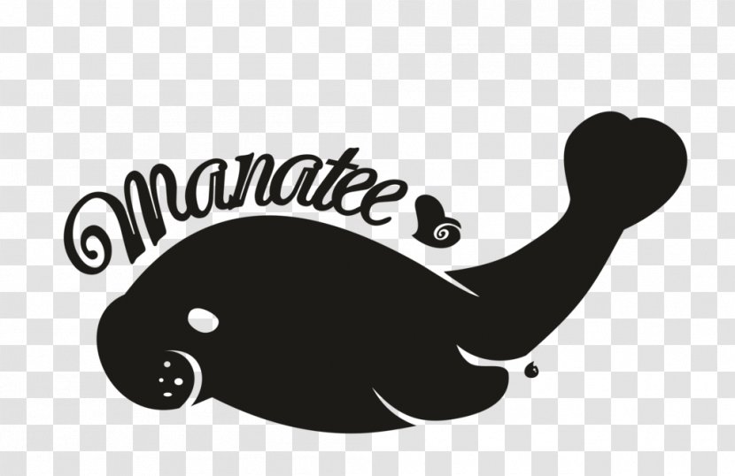 Miami Manatees Baby Manatee West Indian - Drawing - Silhouette Transparent PNG