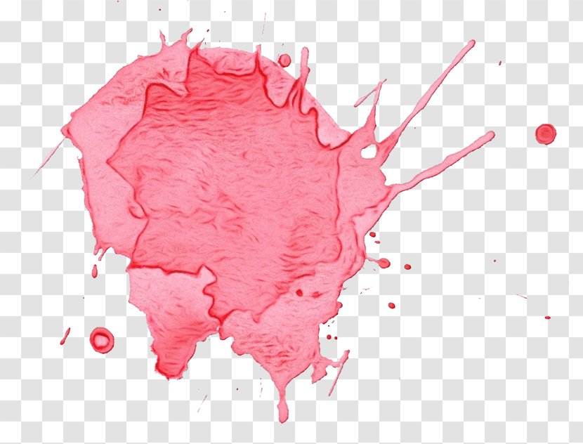 Red Pink Stain - Paint Transparent PNG