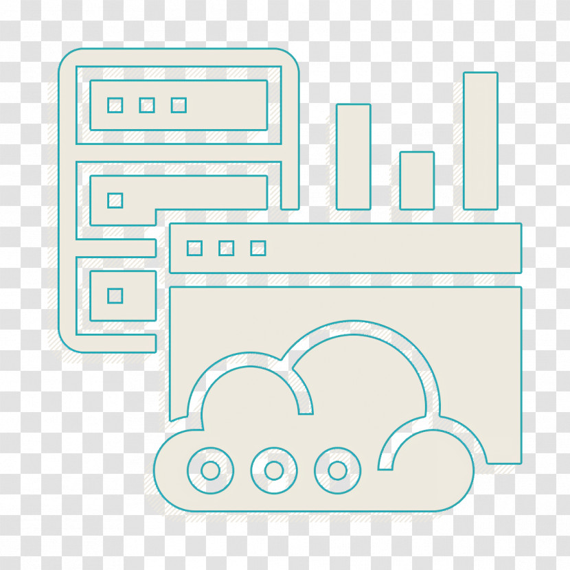 Server Icon Cloud Service Icon Hosting Icon Transparent PNG