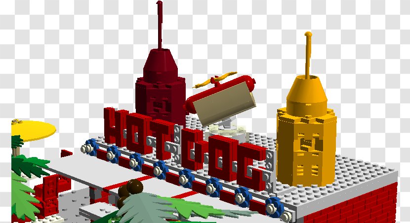 LEGO Toy Block City - Lego Group - Hotdog Cart Transparent PNG