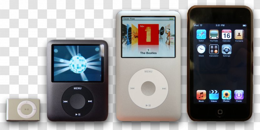 IPod Shuffle Touch Nano Classic Digital Audio - Feature Phone - Ipod Transparent PNG