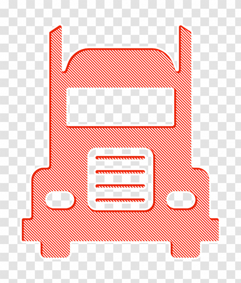 Frontal Truck Icon Logistics Delivery Icon Transport Icon Transparent PNG