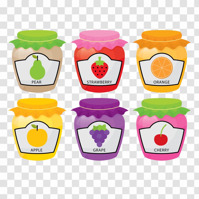 Marmalade Fruit Preserves Jar - Cup - Vector Transparent PNG