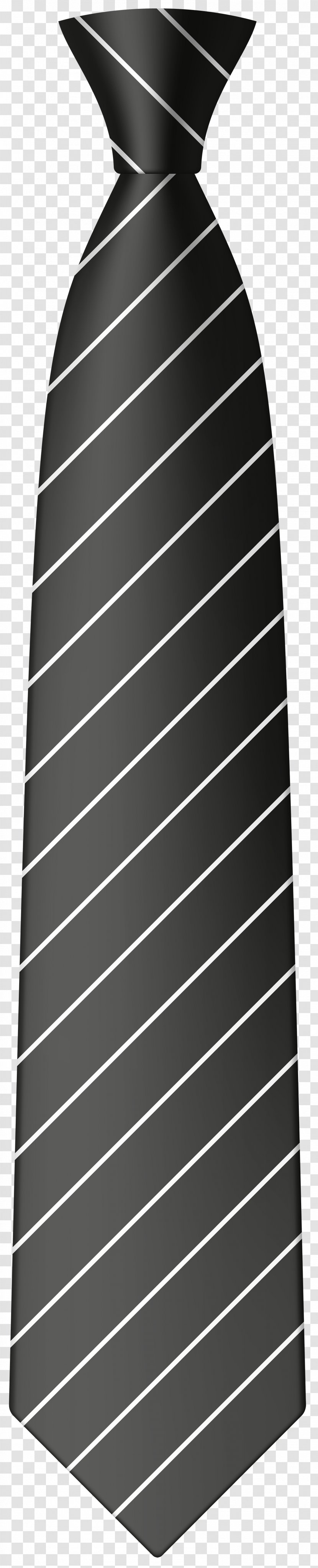 Necktie Tie Clip Bow Art - Black And White - Shirt Transparent PNG
