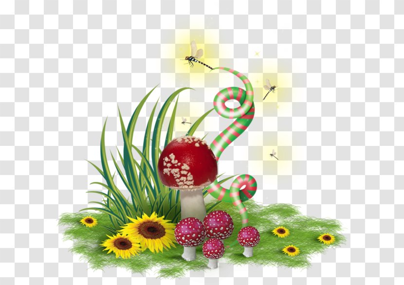 Mushroom Clip Art - Grass - Fairies Transparent PNG