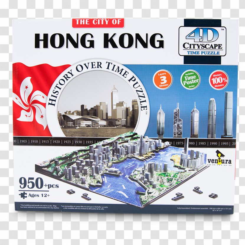 Jigsaw Puzzles International Finance Centre 4D Cityscape Four-dimensional Space Three-dimensional - Physical Model - Hong Kong Skyline Transparent PNG
