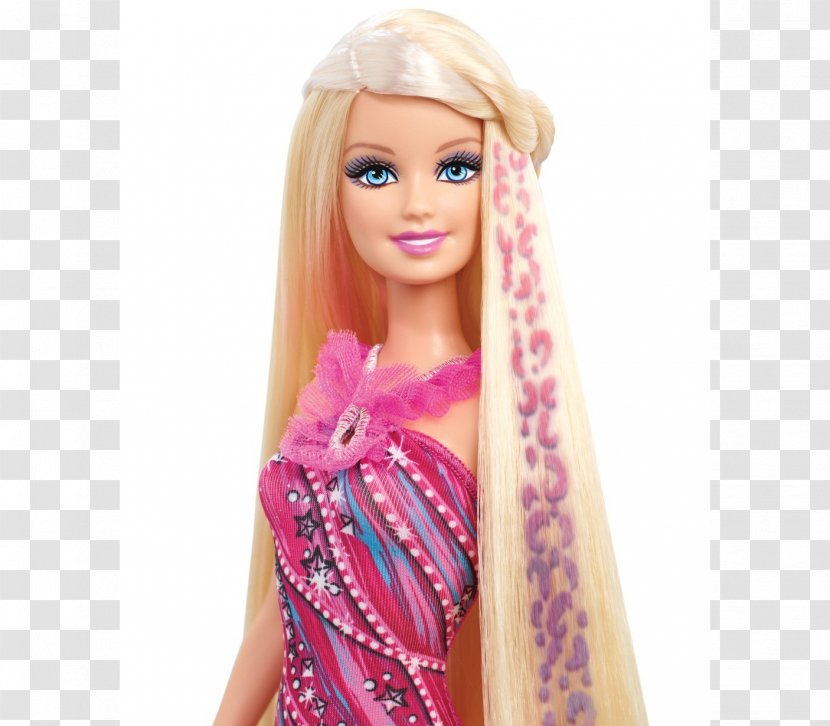 Amazon.com Barbie Fashion Doll Toy - Hair Coloring Transparent PNG