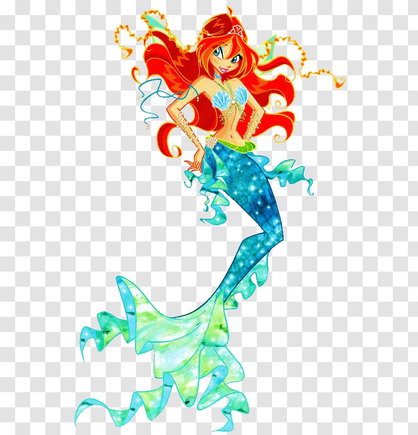 Bloom Stella Flora Tecna Musa - Fictional Character - Mermaid Transparent PNG