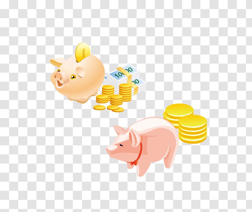 Money Coin Saving Banknote Icon - Personal Finance - Vector Pig Piggy Bank Transparent PNG