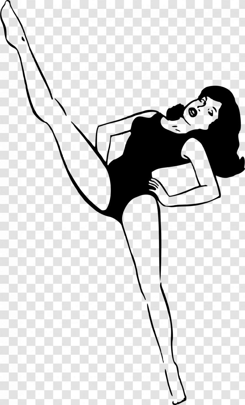 Female Woman Physical Exercise Yoga Black And White - Watercolor Transparent PNG