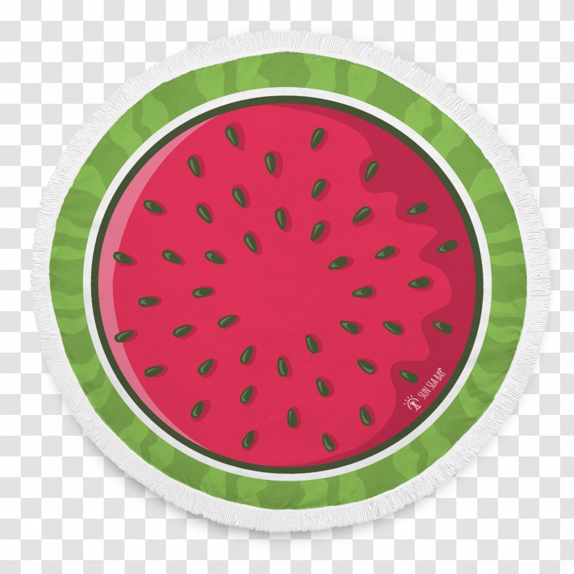 Watermelon Background - Food - Tableware Plate Transparent PNG