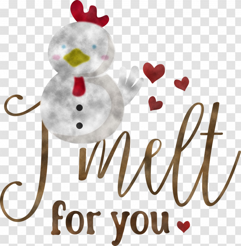 I Melt For You Snowman Winter Transparent PNG