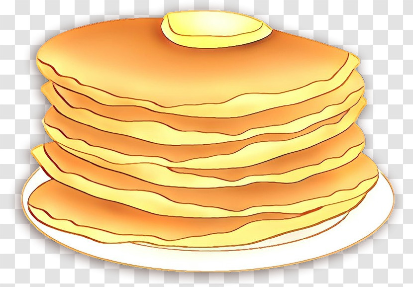 Pancake Yellow Food Dish Breakfast Transparent PNG