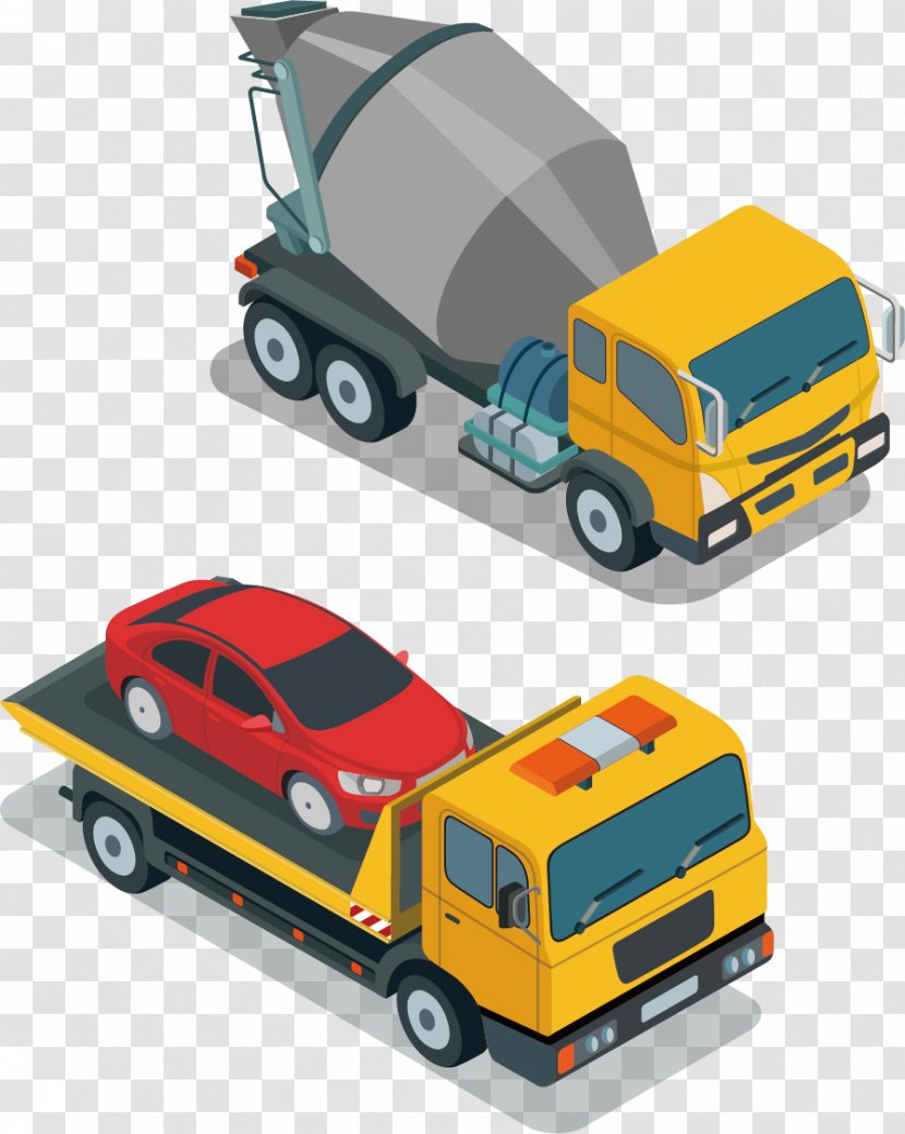 Truck Excavator Euclidean Vector Icon - Play Vehicle - Cars Transparent PNG