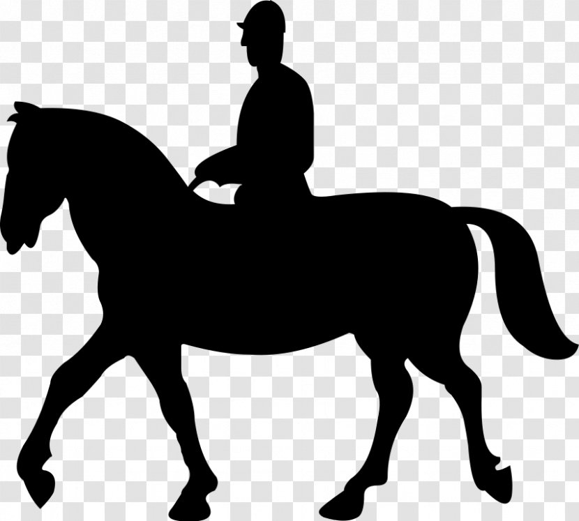 Horse Pony Equestrian Clip Art - Black Transparent PNG