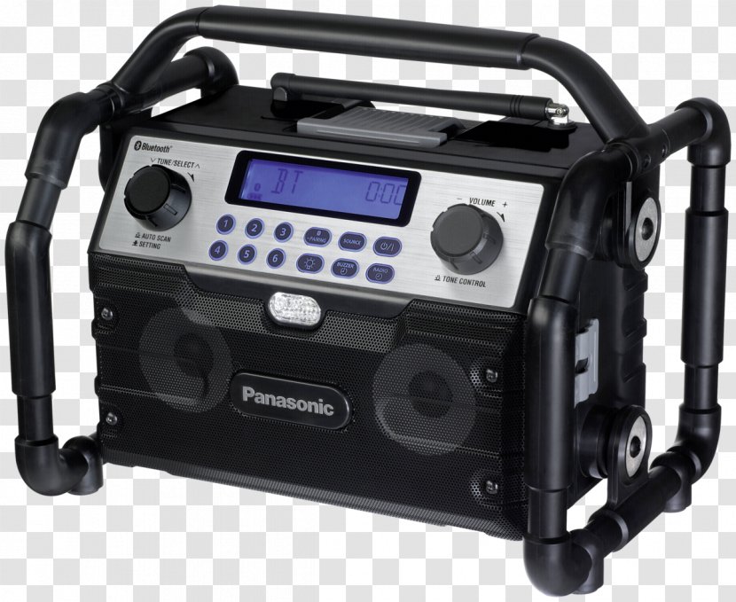 Panasonic Loudspeaker Radio Receiver Lithium-ion Battery Tool - Technology Transparent PNG