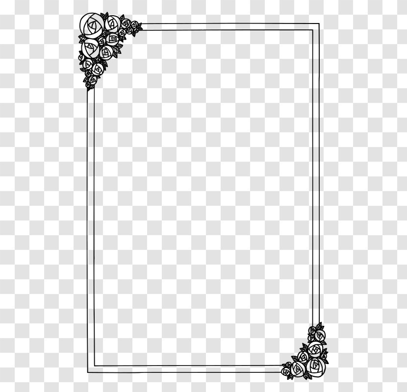 Flyer Clip Art - Monochrome - Vintage Flowers Transparent PNG