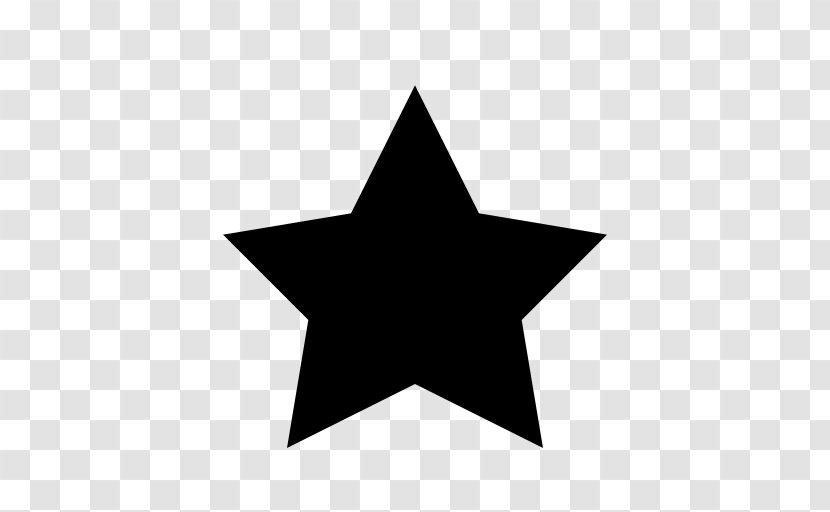 Clip Art - Black And White - Star Transparent PNG