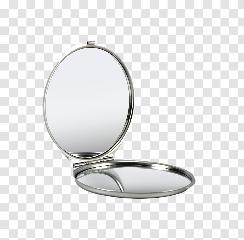 Silver - Glass - Make Up Mirror Transparent PNG