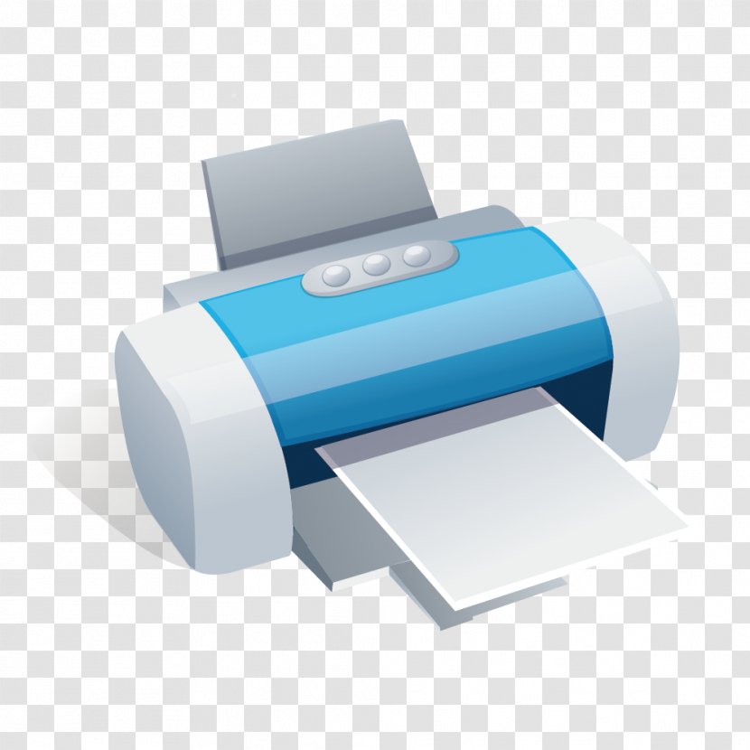 Printer Digital Printing Icon - Rectangle - White Vector Material Transparent PNG