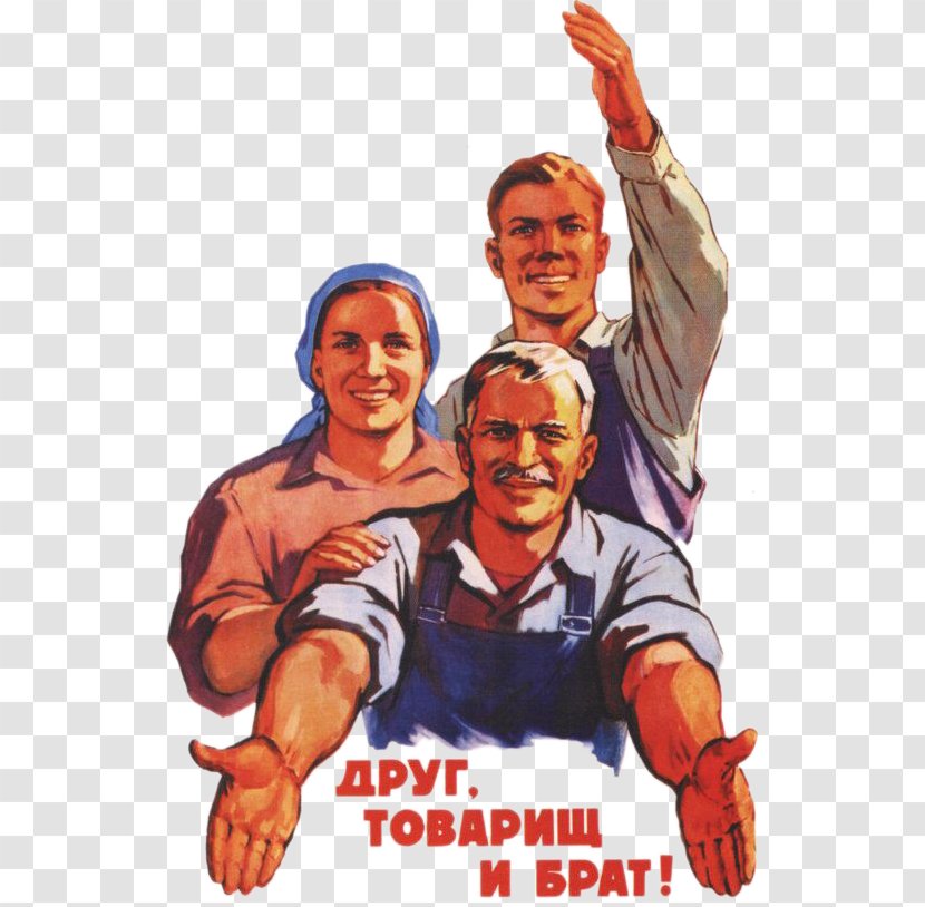 Propaganda In The Soviet Union World War II Posters From - Communist - Socialists Transparent PNG