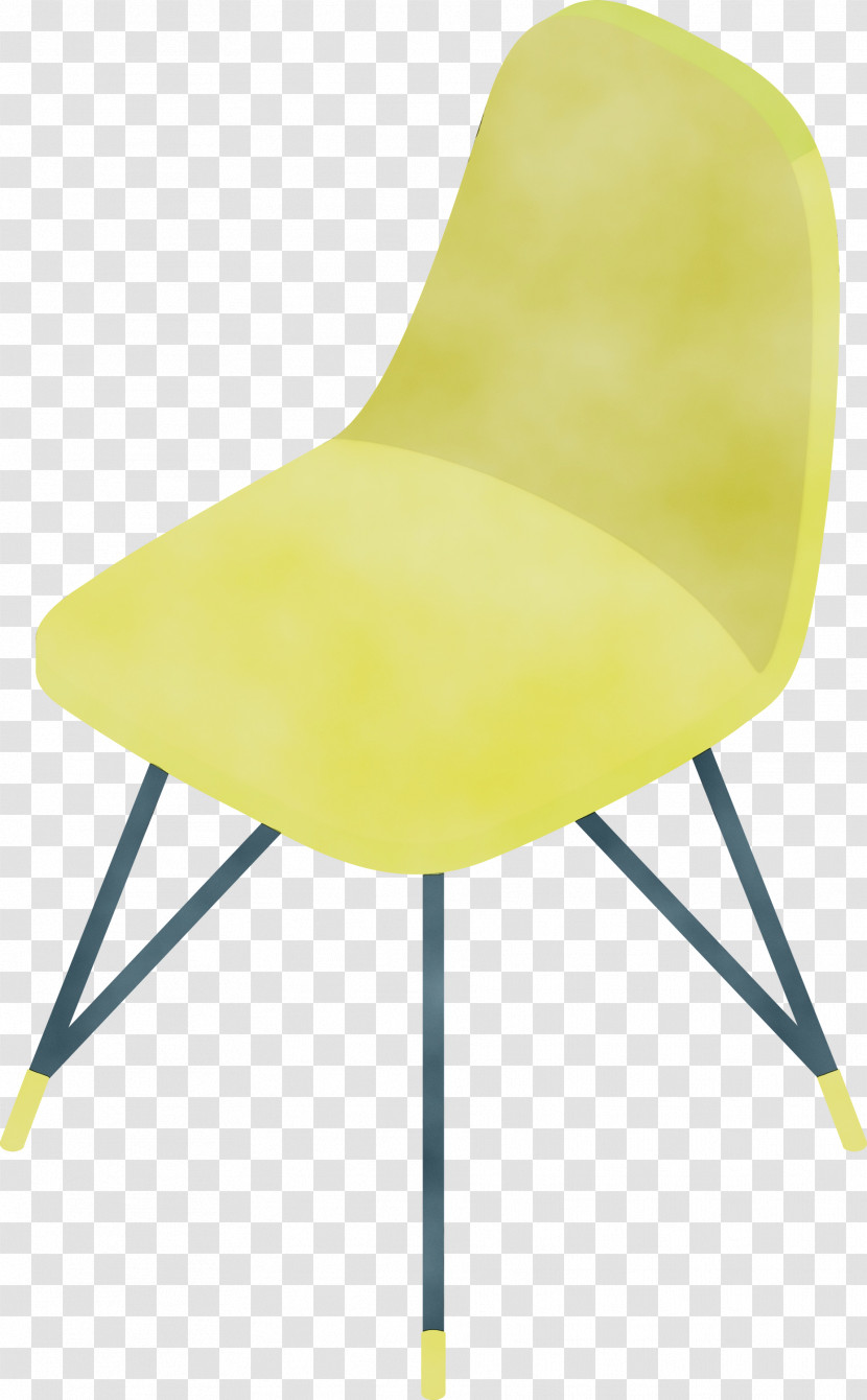 Chair Plastic Yellow Transparent PNG