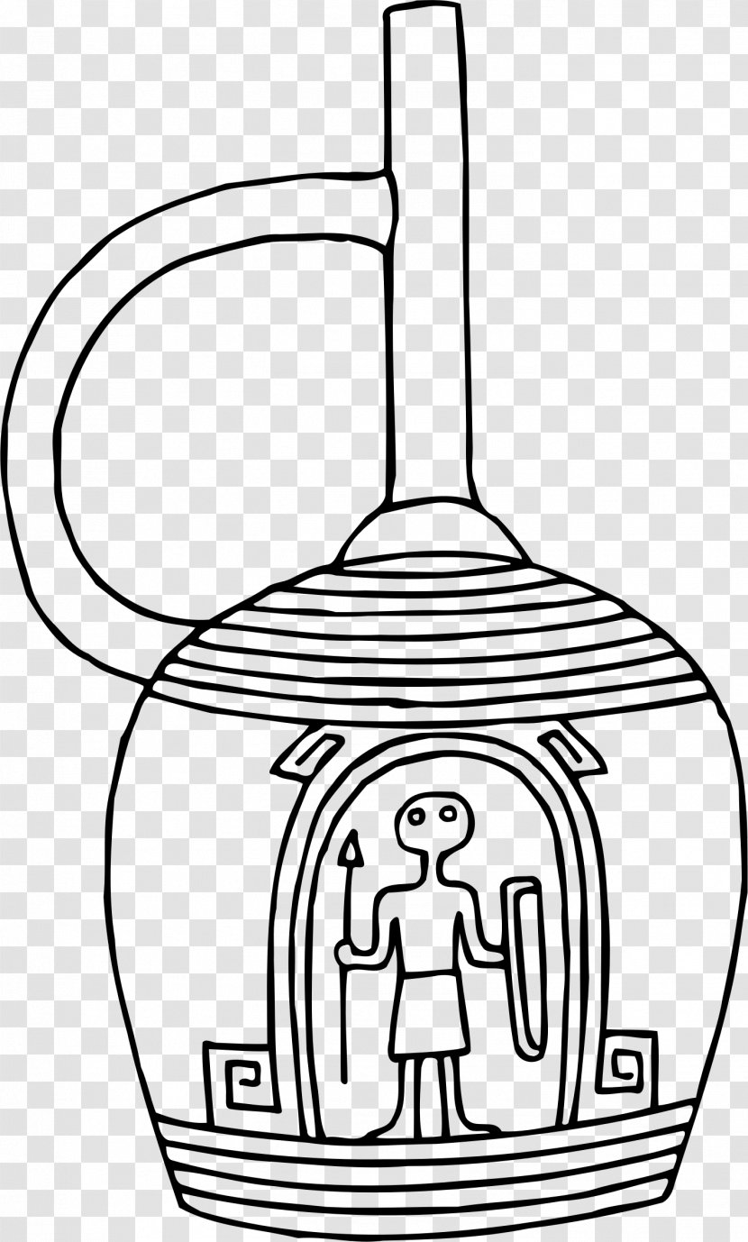 Line Art Drawing Clip - Container - Vase Transparent PNG