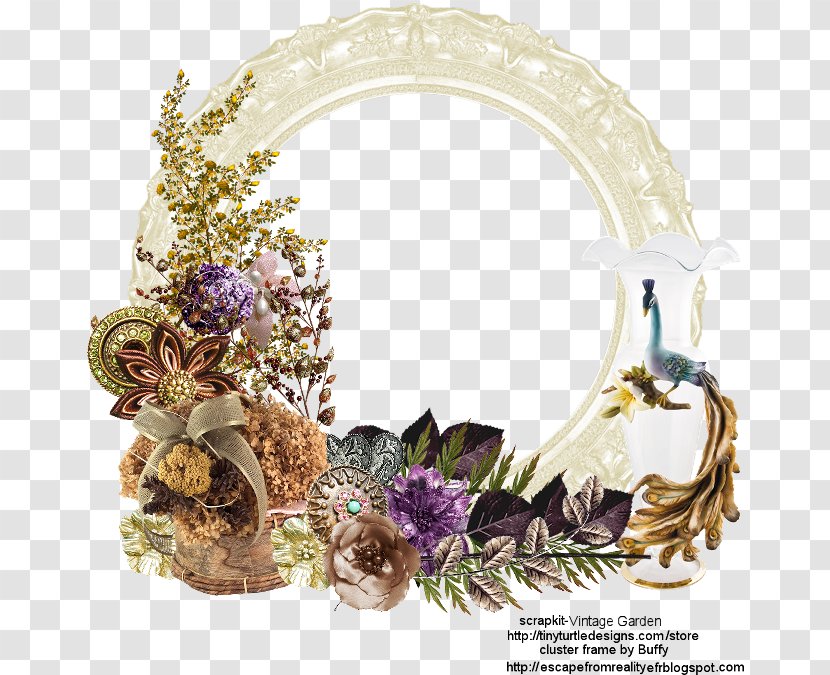 Floral Design Graphic Picture Frames Cut Flowers - Scream - Vintage Garden Transparent PNG