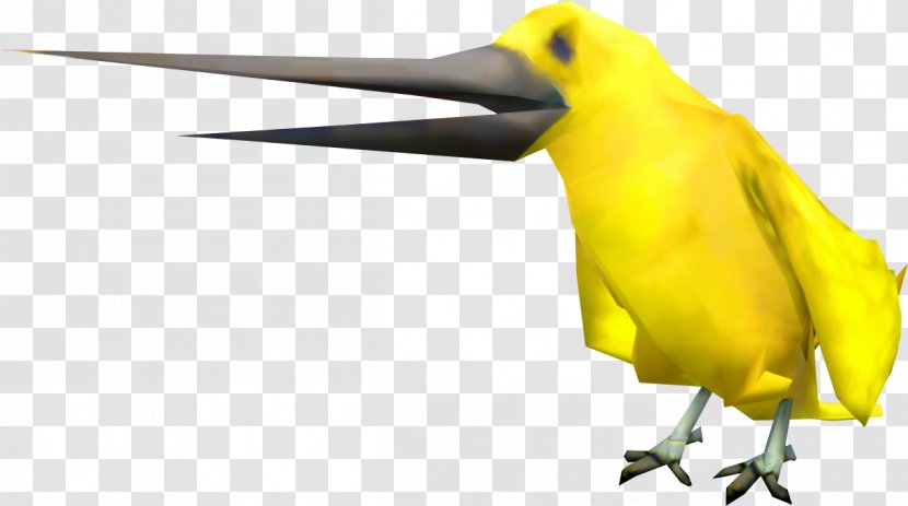 Bird Beak Yellow Songbird Perching - Wing Transparent PNG