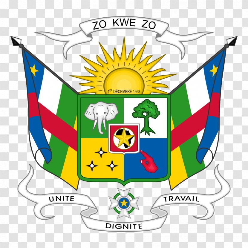 Coat Of Arms The Central African Republic National Flag - Country - Core Transparent PNG