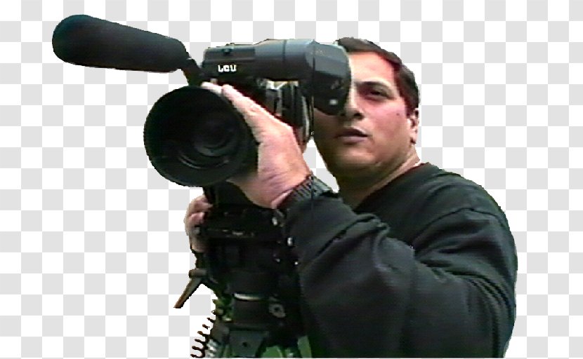Camera Lens Cinematographer Operator Video Cameras Television - A Man Who Was Robbed And Escaped Transparent PNG
