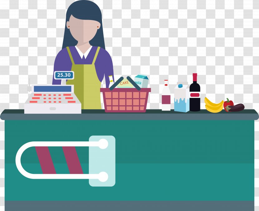 Cashier Royalty-free Cash Register - Photography - Business Transparent PNG