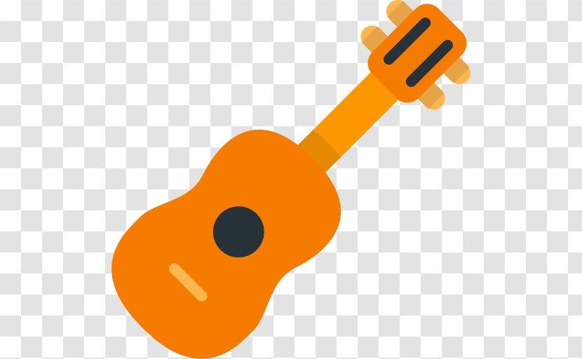 Ukulele Vector Graphics Guitar Musical Instruments - Orange Transparent PNG