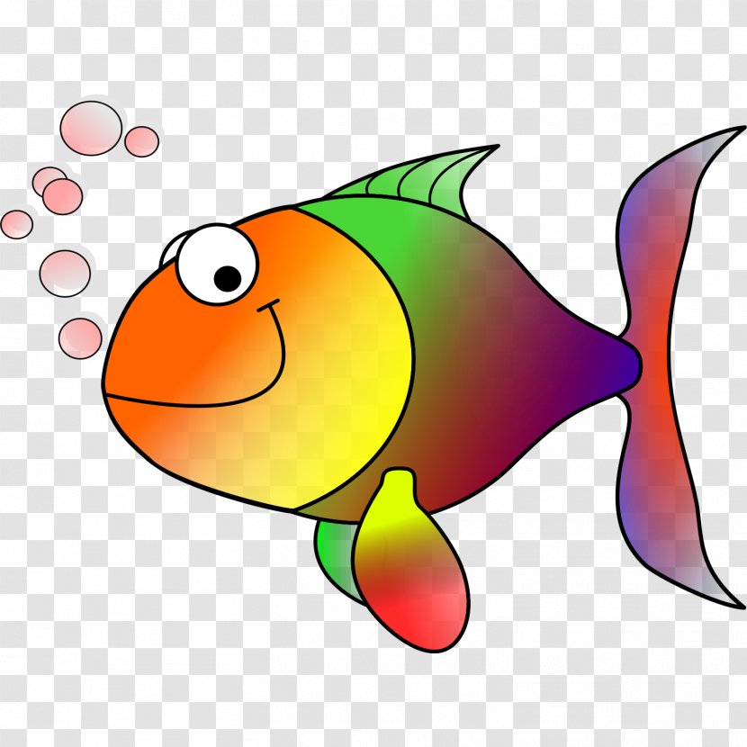 Fish Clip Art - Tail - Cartoon Marine Vector Download Ve Transparent PNG
